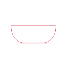 Objects Bowls Ikea Backig Bowl 5.5 Inch Outline Icon Svg Set, Free Vectors File
